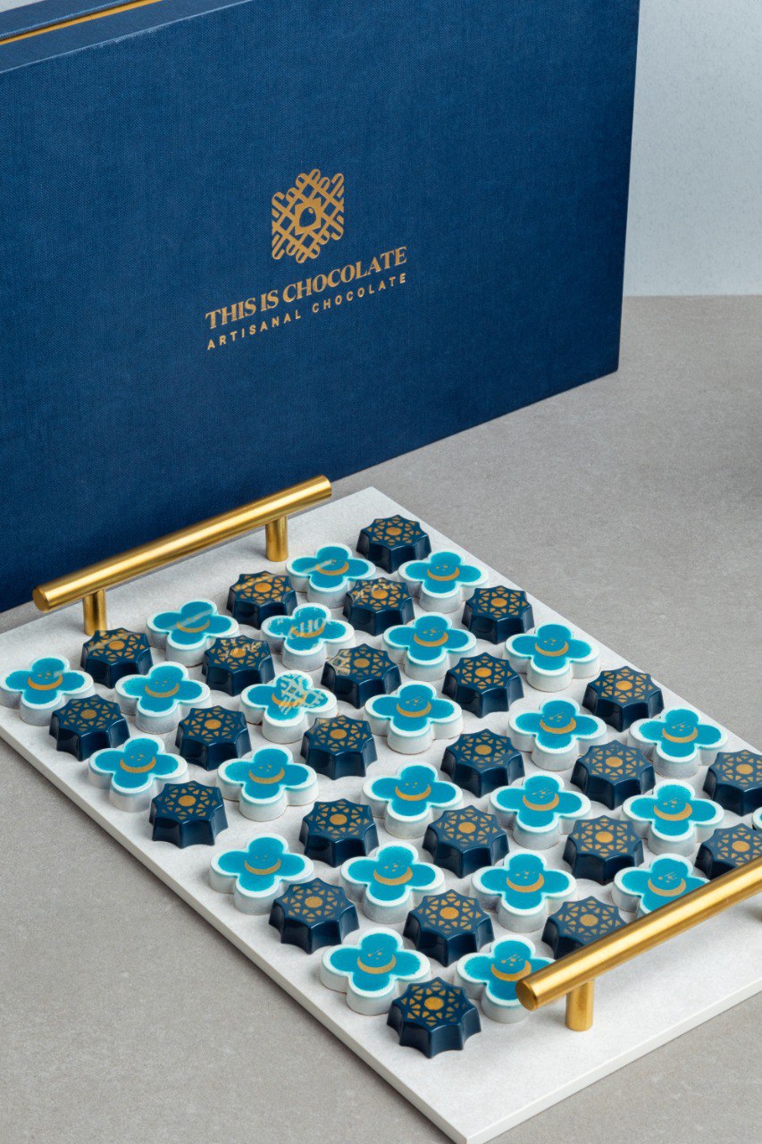 Mosaic Masterpiece Collection - 48 Artisanal Pieces on Marble Tray